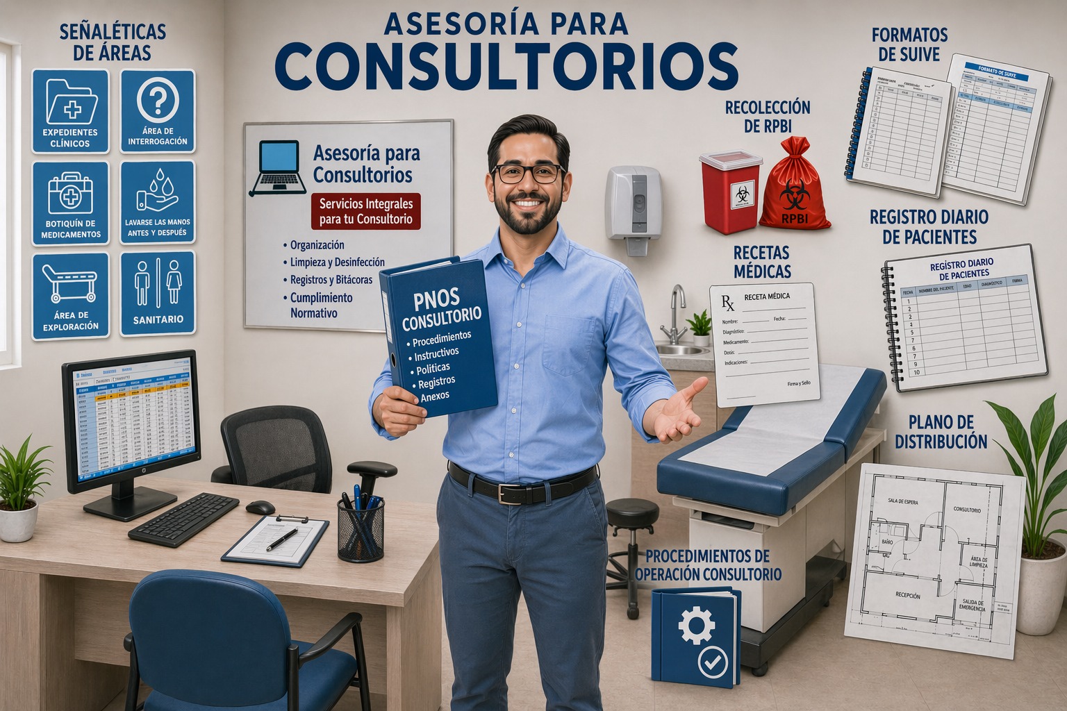 Asesoría para consultorios con documentación y estructura operativa