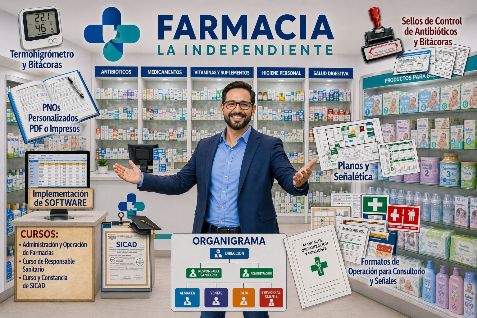 Servicios y soluciones integrales para farmacia